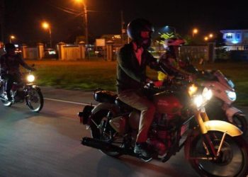 Bupati OKI dan Rombongan Keliling Naik Motor, Pantau Keamanan Malam Takbiran Hari Raya Idul Fitri 1446 H