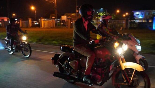 Bupati OKI dan Rombongan Keliling Naik Motor, Pantau Keamanan Malam Takbiran Hari Raya Idul Fitri 1446 H
