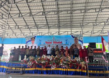 Silaturahmi Lebaran, H. Muchendi Kukuhkan Keluarga Urang Diri Pedamaran