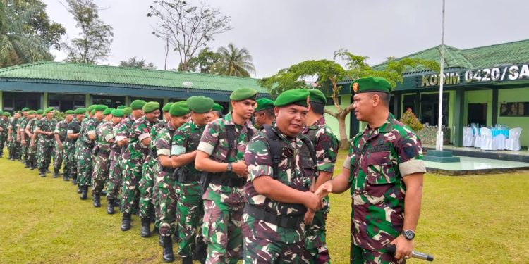 Kodim 0420/Sarko Gelar Acara Halal Bihalal Setelah Merayakan Hari Raya Idul Fitri 1446 H