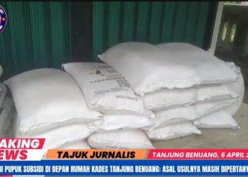 Misteri Pupuk Subsidi di Depan Rumah Kades Tanjung Benuang: Asal Usulnya Masih Dipertanyakan