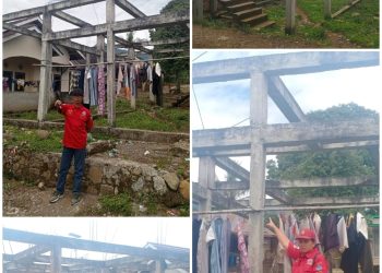 Pembangunan Kantor Desa Karang Agung Kec Kota Agung Lahat TA 2021 Terbengkalai Total Diduga Ladang Korupsi Pjs Kades HERIANTO, SPD