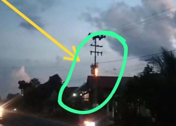 Diduga Gardu Listrik Meledak Warga Kampung II Karsel Gelumbang Alami Gelap Gulita