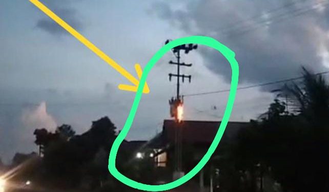 Diduga Gardu Listrik Meledak Warga Kampung II Karsel Gelumbang Alami Gelap Gulita