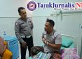 Kecelakaan di Aengsareh, Petugas Dishub Terluka Saat Atur Lalu Lintas Pasar Hewan