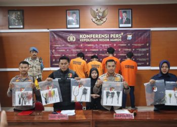 Polres Maros Tangkap Pelaku Pembusuran yang Resahkan Warga Maros