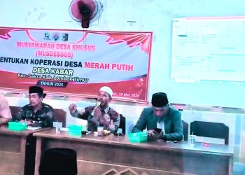 Hadi syafrulloh,S.T Terpilih sebagai ketua Anggota Koprasi Desa Merah Putih Kabar. Warga Desa kabar Ucapkan Selamat.
