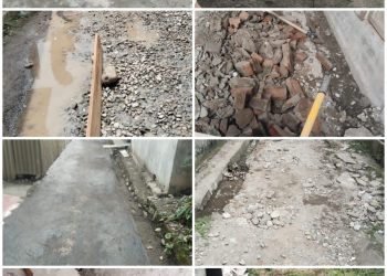 Jalan Cor Beton RT 04 RW 02 Kelurahan Talang Jawa Utara Lahat TA 2025 Diduga Ajang Korupsi Lurah