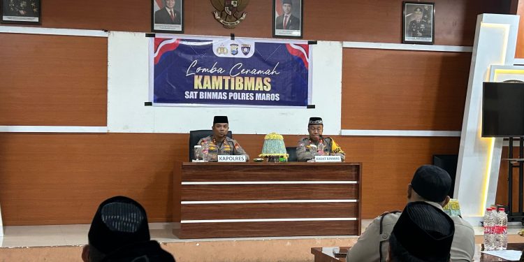 Meriahkan Hari Bhayangkara ke-79, Polres Maros Gelar Lomba Ceramah Kamtibmas