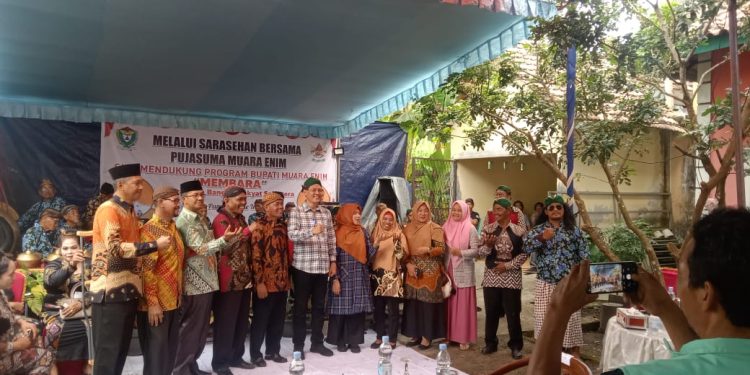 Gelar Saresehan di Karang Endah Gelumbang, Pujasuma Muara Enim Siap Dukung Program MEMBARA