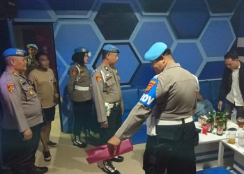 Giat Operasi Gaktibplin Polres Wajo Razia Tempat Hiburan Malam Dalam Rangka HUT Bhayangkara Ke-79