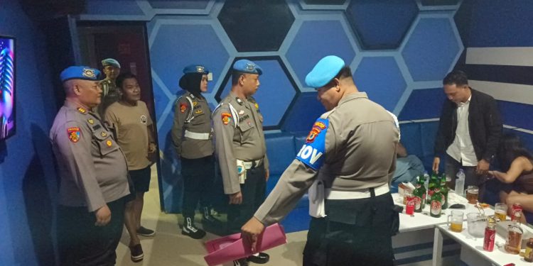 Giat Operasi Gaktibplin Polres Wajo Razia Tempat Hiburan Malam Dalam Rangka HUT Bhayangkara Ke-79
