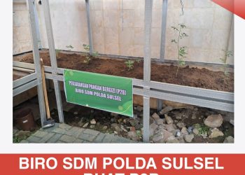 Lahan Kosong Jadi Produktif, Polda Sulsel Tanamkan Semangat Hijau