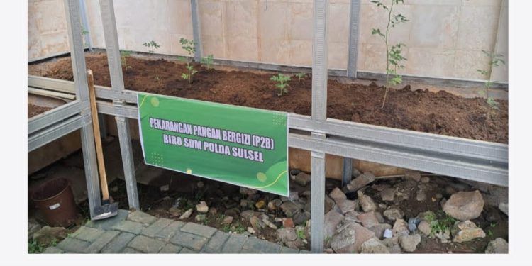 Lahan Kosong Jadi Produktif, Polda Sulsel Tanamkan Semangat Hijau