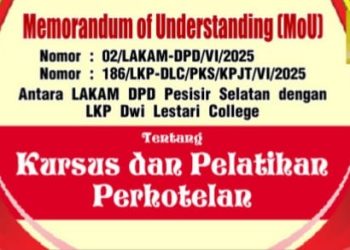 LAKAM DPD Pessel Adakan MOU Dengan LKP DWI Lestari Collage