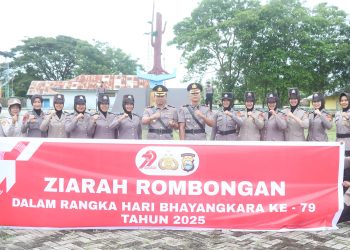 Khidmat, Polres Wajo Laksanakan Ziarah Rombongan HUT Bhayangkara ke-79 di TMP Empagae