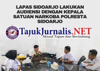 Lapas Sidoarjo Lakukan Audiensi dengan Kasat Narkoba Polresta Sidoarjo, Perkuat Sinergitas Pemberantasan Narkoba