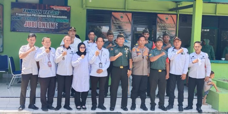 Kapolsek Sabbangparu Hadiri Kunjungan Dandim 1406 Wajo, Tegaskan Komitmen Perkuat Sinergitas ForkopimcamT