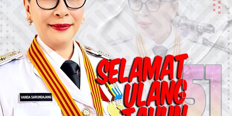 Wabup Minahasa Vanda Sarundajang S.S Rayakan HUT Ke 51 Tahun