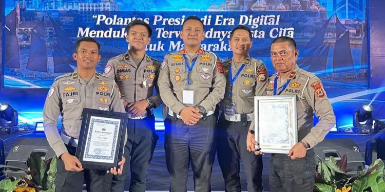 Satlantas Polres Wajo Raih Dia Penghargaan Dalam Rakernis Ditlantas Polda Sulsel 2025