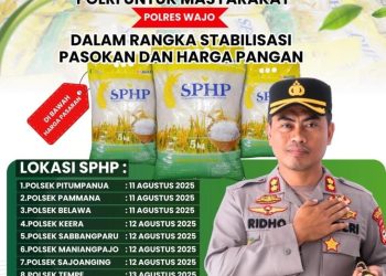 Polres Wajo Hadirkan Pasar Murah Polri untuk Ringankan Beban Ekonomi Masyarakat