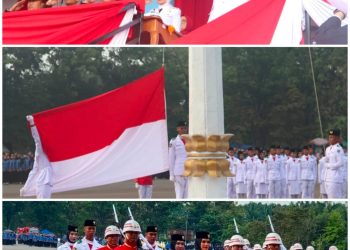 Bursah Zarnubi,SE Bupati Lahat Inpekstur Upacara HUT RI KE 80 Di Lapangan EX MTQ