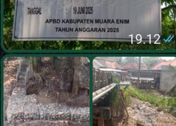 Proyek Bronjong Desa Teluk Jaya Diduga Tak Sesuai Spesifikasi, Kontraktor Misterius ‎
