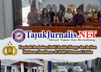 Kapolsek Remboken IPDA Husye Kokong Hadiri Ibadah Minggu Dan Himbauan Kamtibmas di GMIM Getsemani Leleko