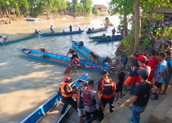 Kebersamaan Polres Wajo dan Masyarakat, Korban Tenggelam Akhirnya Ditemukan