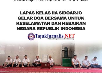 Lapas Kelas IIA Sidoarjo Gelar Doa Bersama untuk Keselamatan dan Kebaikan Negara Republik Indonesia