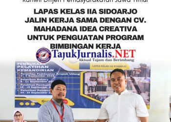 Lapas Kelas IIA Sidoarjo Jalin Kerja Sama dengan CV. Mahadana Idea Creativa untuk Penguatan Program Bimbingan Kerja