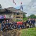 Memperingati HUT RI ke-80 Tahun Organisasi Masyarakat Kota Palembang mengadakan lomba panjat pinang