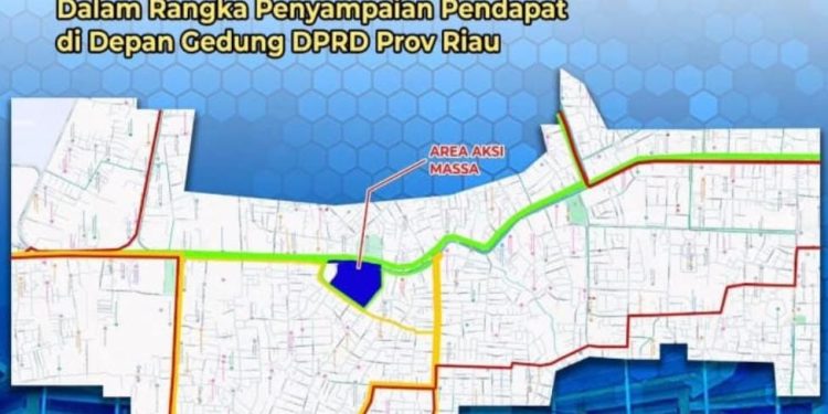 Ribuan Mahasiswa dari Berbagai Kampus dan Organisasi Gelar Aksi di DPRD Riau, Senin 1 September 2025