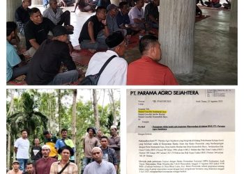Ratusan Warga Protes Atas Klem Lahan HGU PT.Parama Agro Sejahter