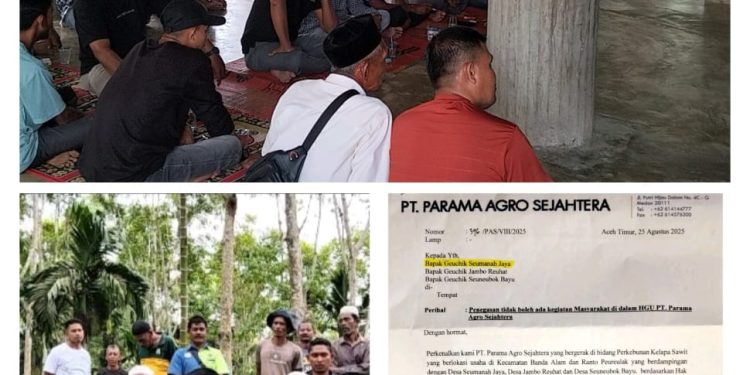 Ratusan Warga Protes Atas Klem Lahan HGU PT.Parama Agro Sejahter