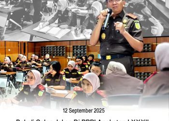 Bekali Calon Jaksa Di PPPJ Angkatan LXXXII : Kajati Jatim Tekankan Supremasi Hukum Hadapi Kejahatan Korporasi