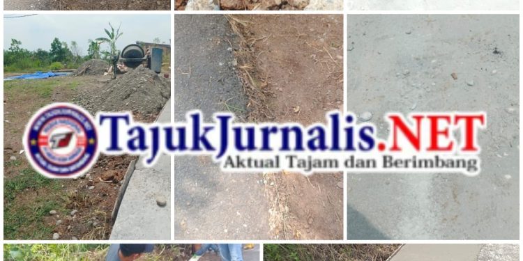 Diduga Tidak Sesuai Spesifikasi Pelebaran Jalan Cor Beton Pagar Agung Lahat APBD TA 2025 Terindikasi Akan Rugikan Negara