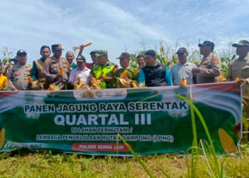 Mendukung Swasembada Pangan Nasional, Muspika Serbajadi Kompak Laksanakan Panen Raya Jagung Serentak Quartal III di Serbajadi.