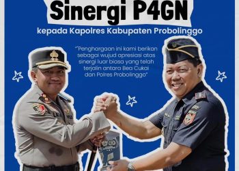 Bea Cukai Probolinggo Berikan Penghargaan kepada Kapolres Probolinggo atas Sinergi P4GN