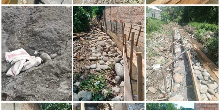 Diduga Dikerjakan Asal-asalan Pembangunan Drainase Pemukiman RT 09 RW 03 Kel Bandar Agung Lahat APBD TA 2025 Terindikasi Ladang Korupsi Berdalih Pembangunan