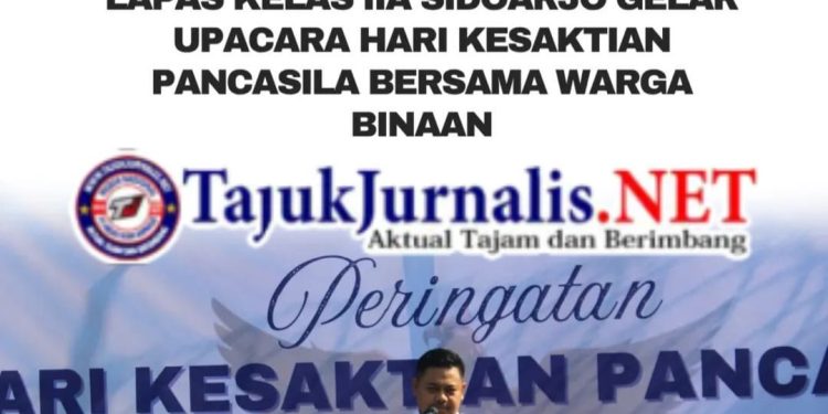 Lapas Kelas IIA Sidoarjo Gelar Upacara Hari Kesaktian Pancasila Bersama Warga Binaan
