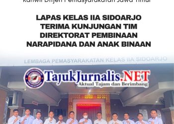 Lapas Kelas IIA Sidoarjo Terima Kunjungan Tim Direktorat Pembinaan Narapidana dan Anak Binaan