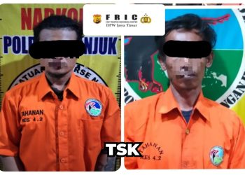 Polres Nganjuk Berhasil Ungkap Kasus Narkoba Dua Tersangka Pengedar Sabu Diamankan
