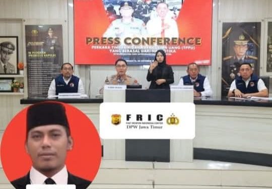 Ketua DPW FRIC Jawa Timur Apresiasi Polda Jatim Berhasil Ungkap 1.757 Kasus Narkoba dan Sita Aset Rp 30,1 Miliar dari Jaringan TPPU