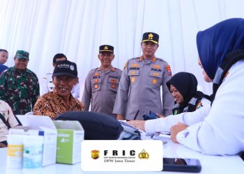 Polres Ngawi Gelar Bakti Kesehatan Gratis Warga Padas : Terima kasih Pak Polisi