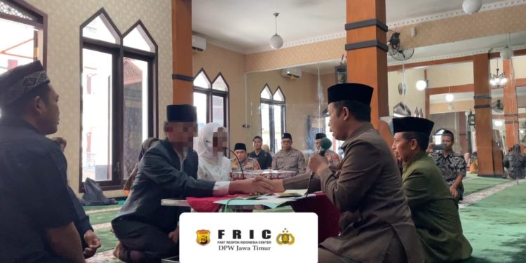 Sakral di Balik Tembok Tahanan, Polres Blitar Fasilitasi Pernikahan Tahanan Satresnarkoba