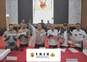 Polres blitar berhasil ungkap 18 kasus pencurian dan perampasan, satu pelaku residivis berhasil di bekuk dan di amankan