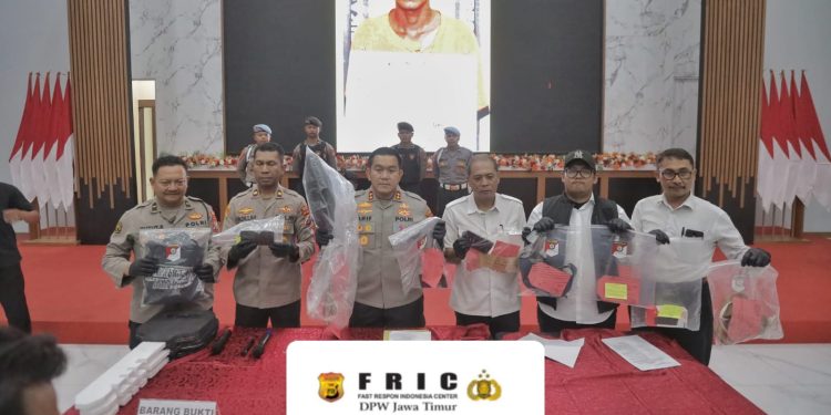 Polres blitar berhasil ungkap 18 kasus pencurian dan perampasan, satu pelaku residivis berhasil di bekuk dan di amankan