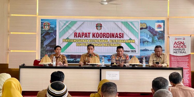 Wujudkan Lingkungan Aman dan Rukun, Kapolsek Tempe Hadiri Rakor Kamtibmas di Kecamatan Tempe