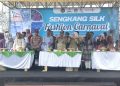 Kapolsek Tempe AKP Candra Said Nur Wakili Kapolres Wajo pada Pembukaan Sengkang Silk Fashion Carnaval 2025